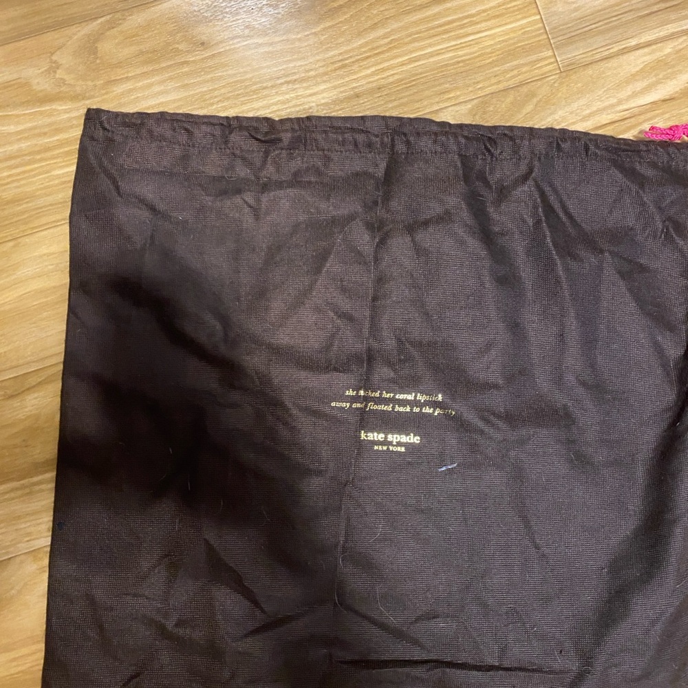 Kate Spade Brown Dust Bag with Gold Text - Picture 3 of 5
